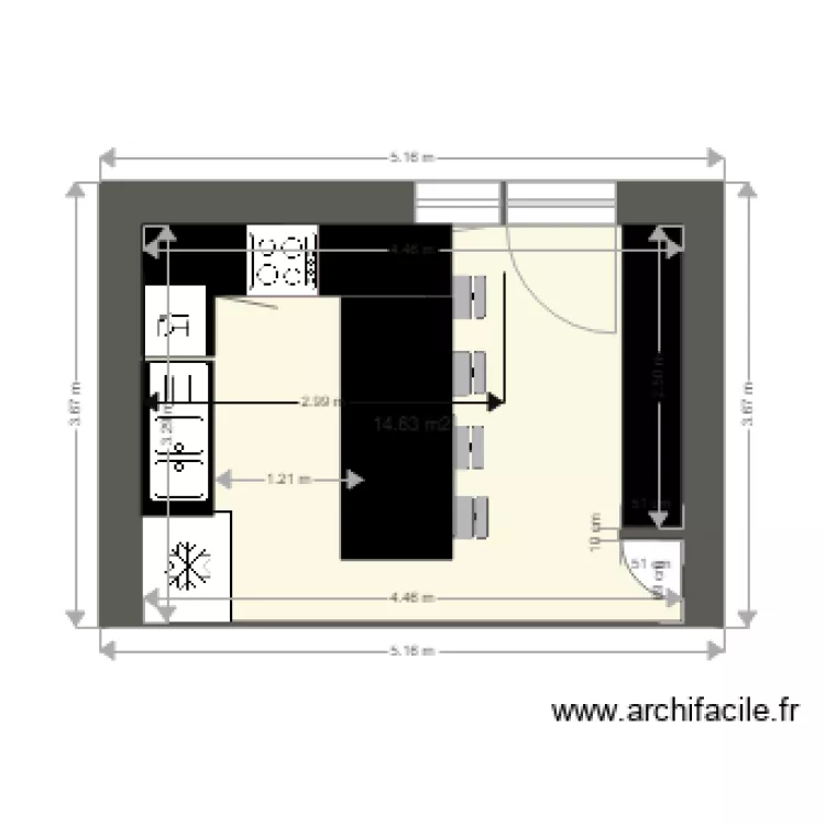 schema cuisine. Plan de 