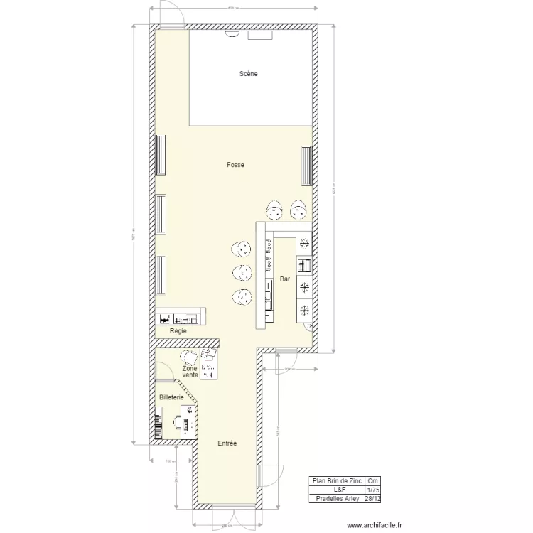 Brin de Zinc. Plan de 