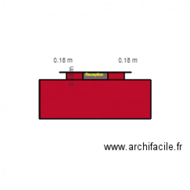 Reception desk outside choix2. Plan de 0 pièce et 0 m2