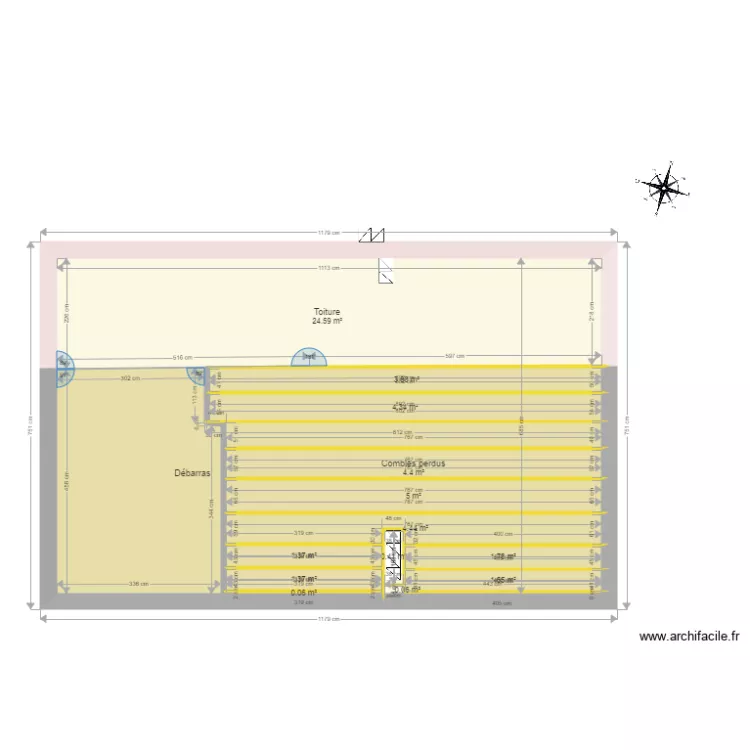 MT tous niveaux cot&eacute;s. Plan de 
