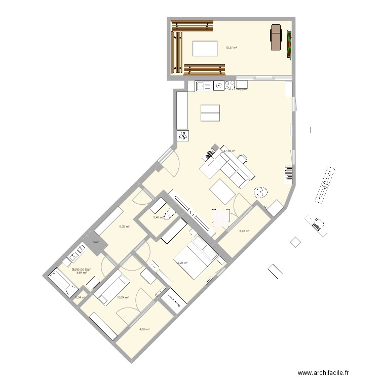 Appart - Test. Plan de 0 pièce et 0 m2