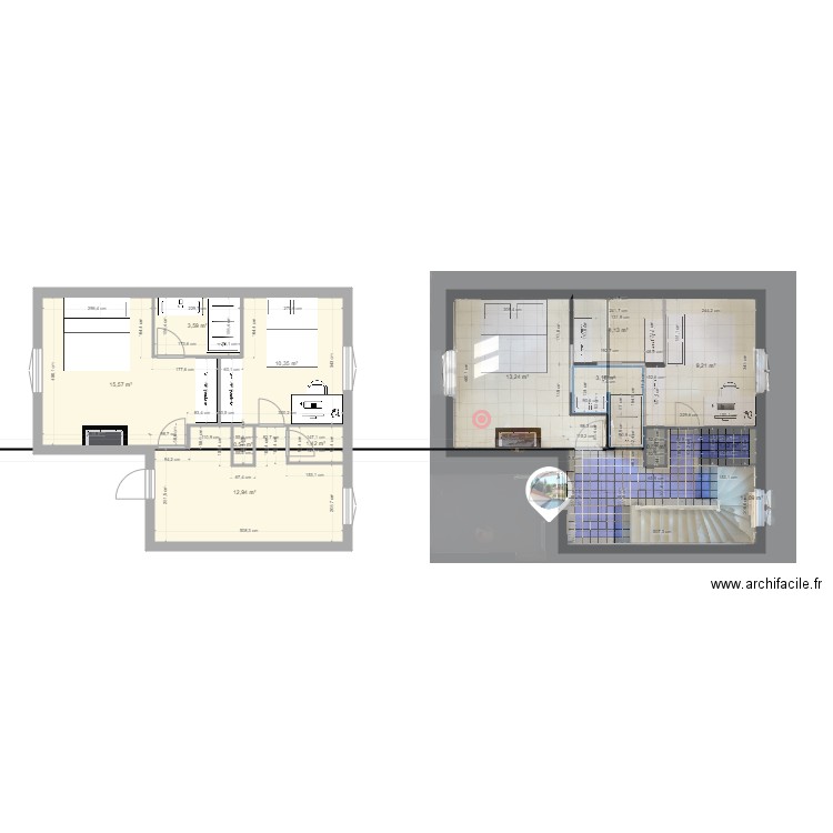Alternative 1 TOUT 100  VASQUE 90. Plan de 0 pièce et 0 m2
