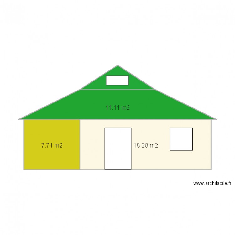 FACE AVANT. Plan de 0 pièce et 0 m2