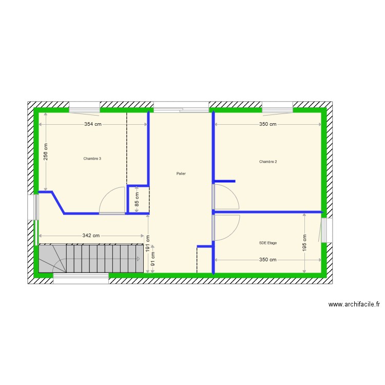 Plan Etage Bourgenay. Plan de 0 pièce et 0 m2