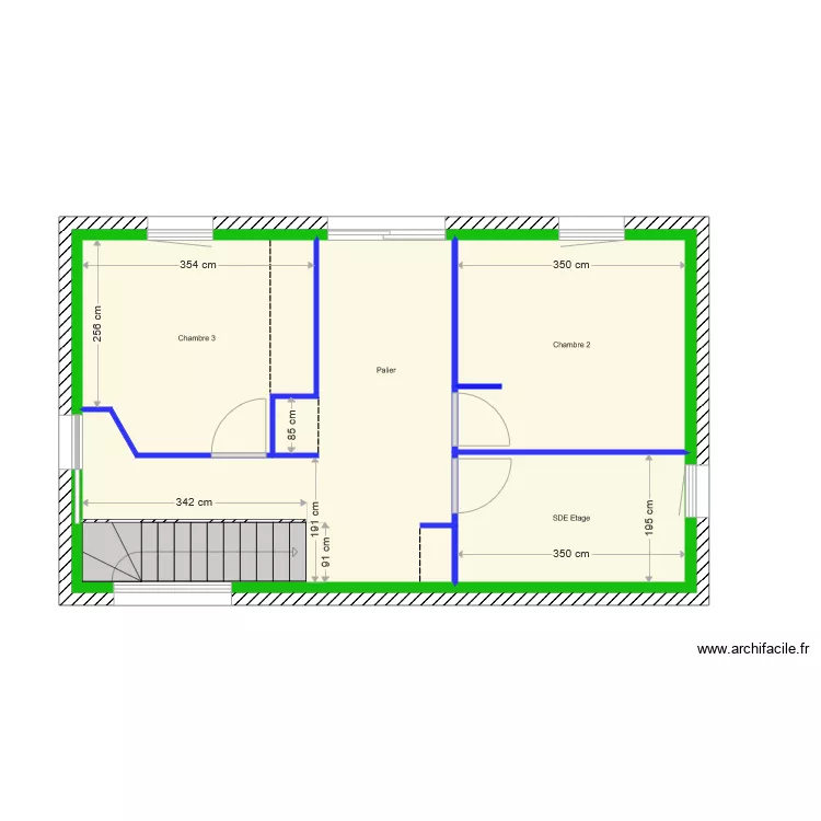 Plan Etage Bourgenay. Plan de 