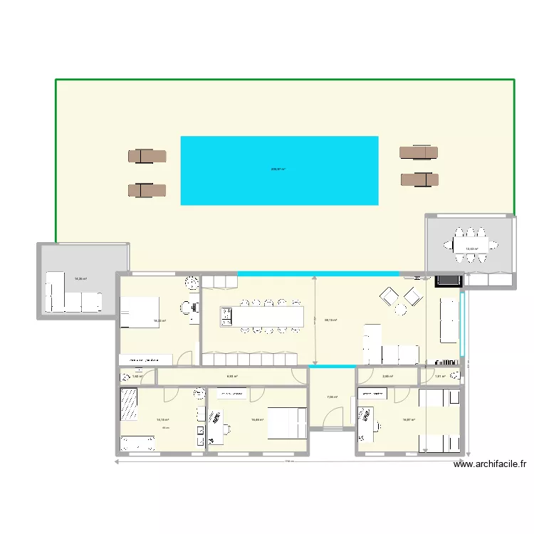Serravalle nouvelle construction 5. Plan de 