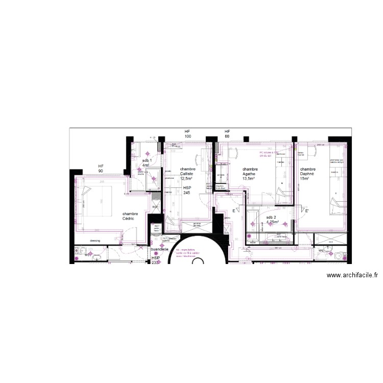 puel metrage led. Plan de 0 pièce et 0 m2