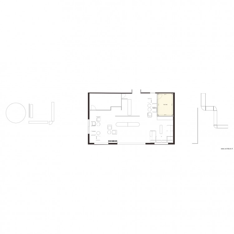 PROJET Accueil hôtel. Plan de 0 pièce et 0 m2