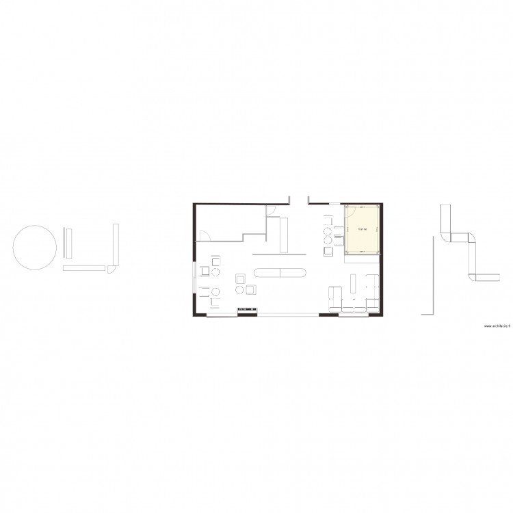 PROJET Accueil hôtel. Plan de 0 pièce et 0 m2