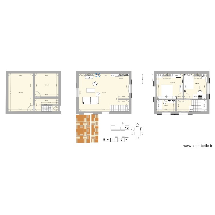 villa Lili rdc et étage. Plan de 0 pièce et 0 m2