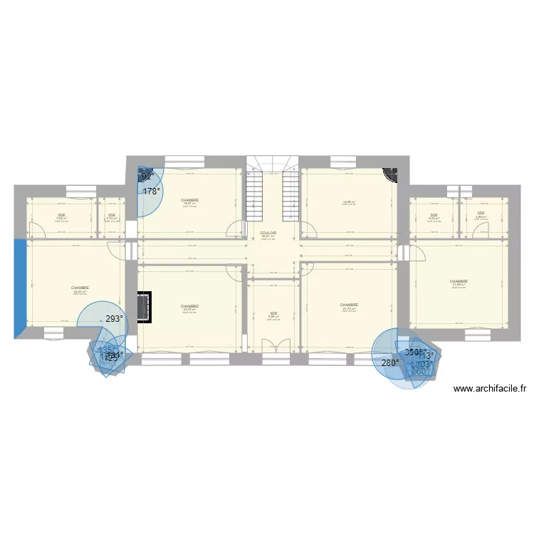 chateau wu 1 er etage ORIGINE. Plan de 