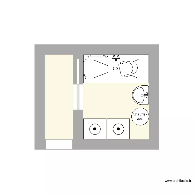 POSE am&eacute;nagement  sophie. Plan de 