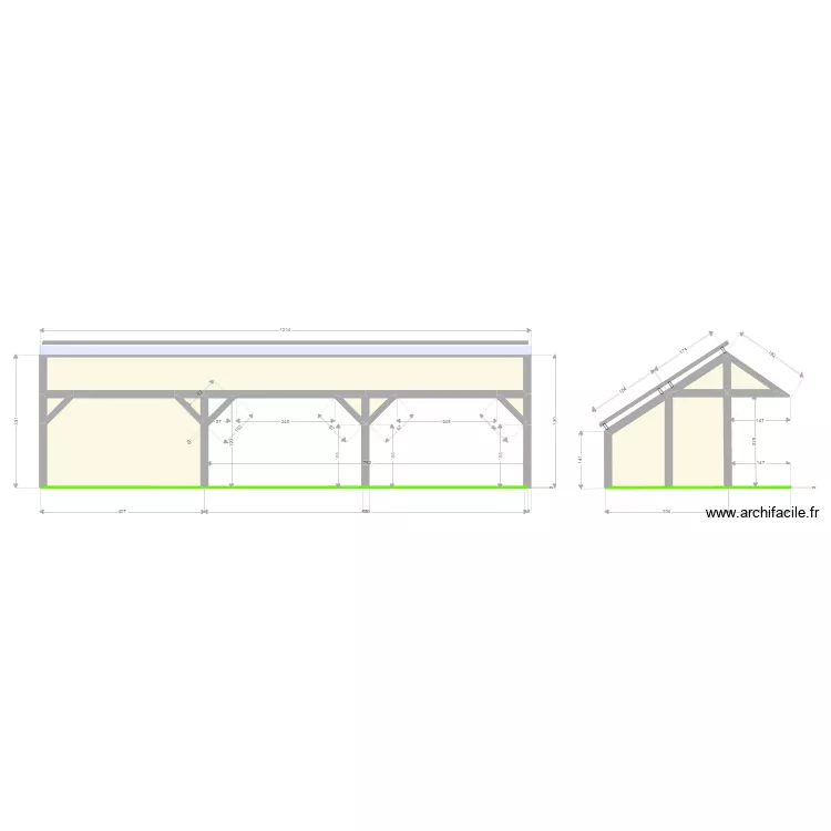 box chevaux. Plan de box chevaux. Plan de