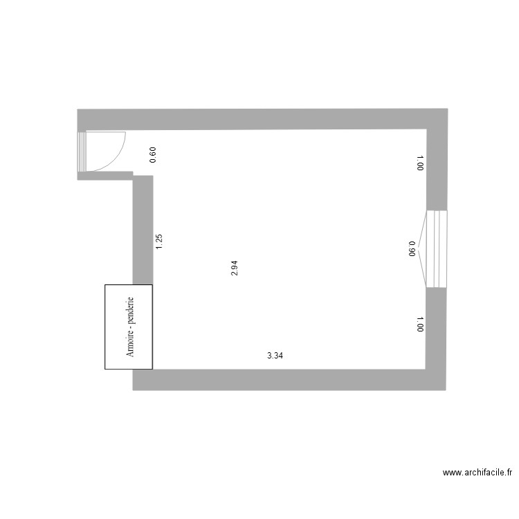 Borgroix Chambre RC. Plan de 0 pièce et 0 m2
