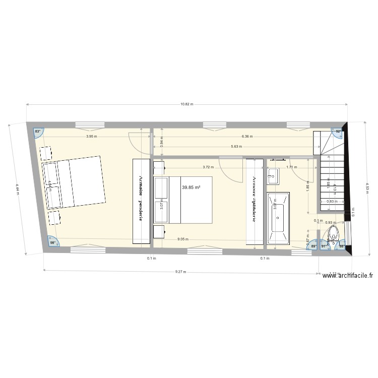 Partie 3 baignoire. Plan de 0 pièce et 0 m2