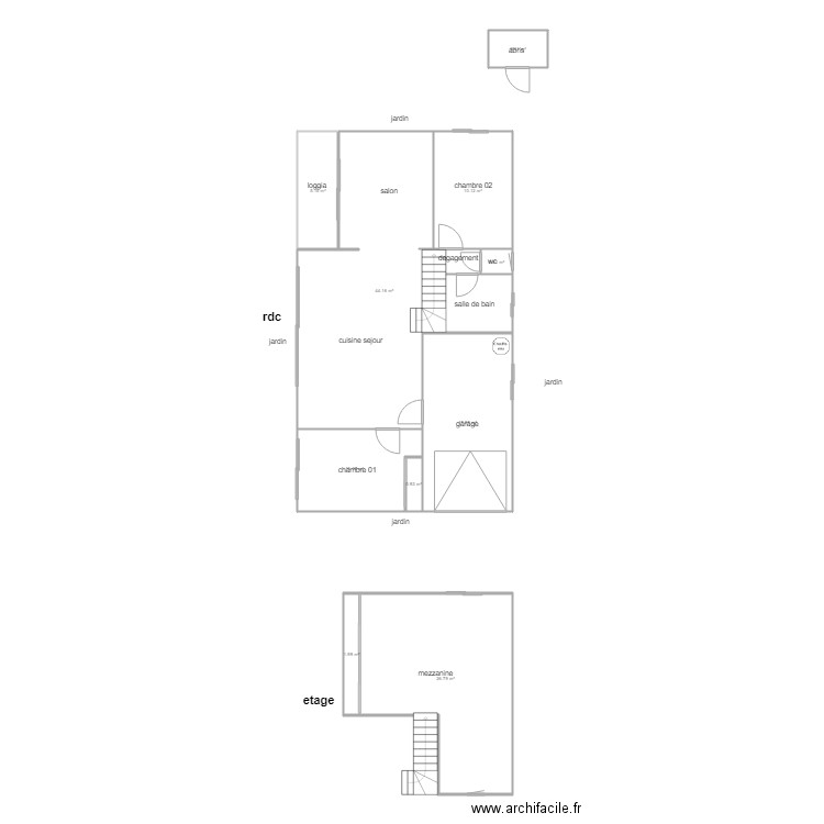 marchegay am2. Plan de 0 pièce et 0 m2