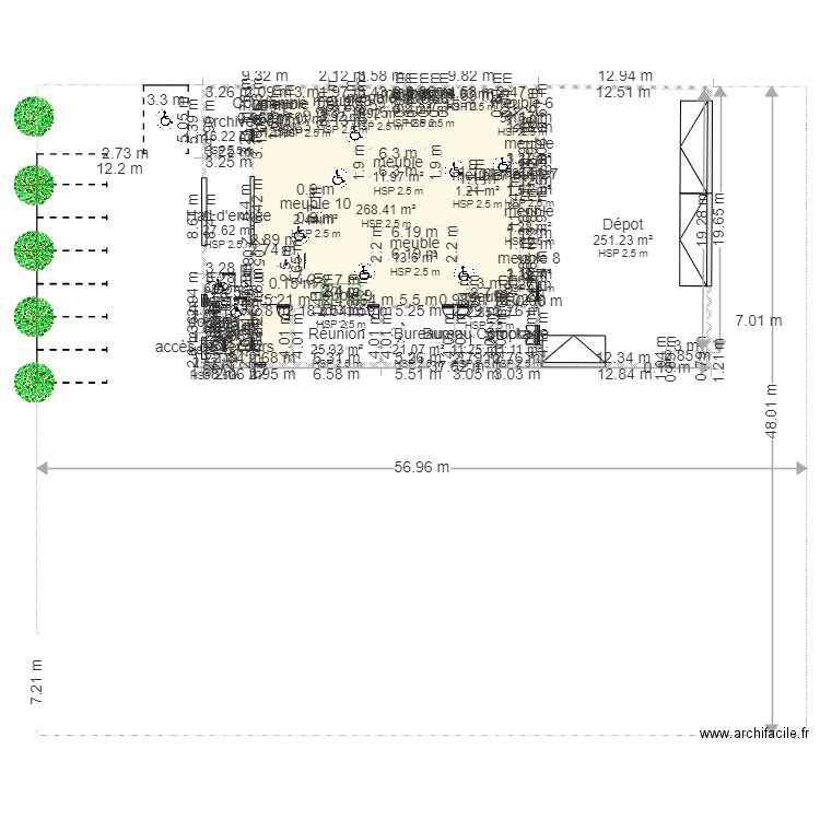 magasin 25. Plan de 0 pièce et 0 m2