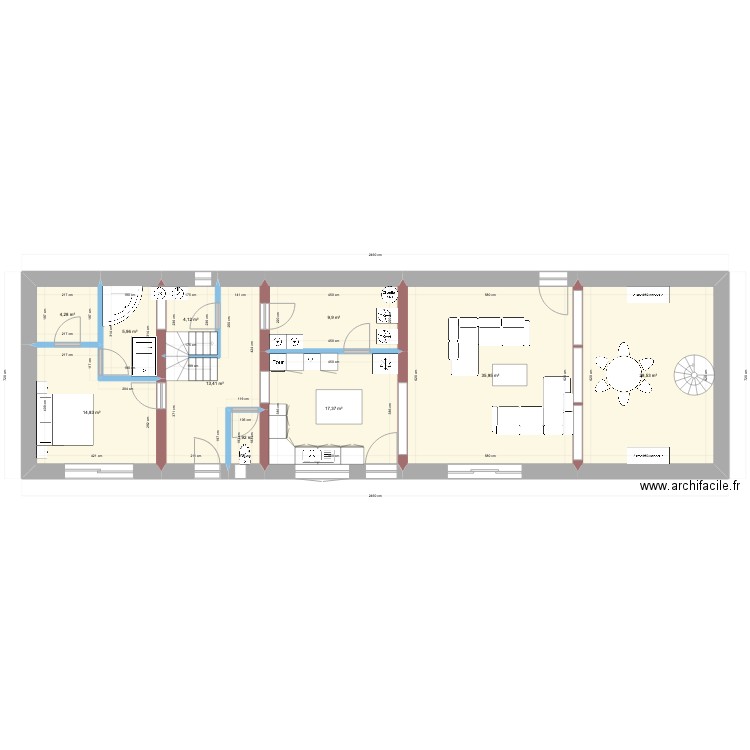 ermenonville 2. Plan de 28 pièces et 293 m2