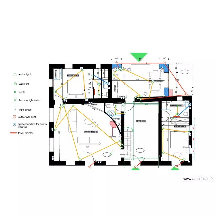 House Gabriella . Plan de 