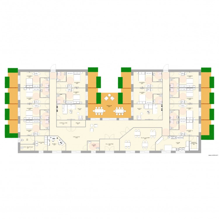 UNITE APPARTEMENTS. Plan de 0 pièce et 0 m2