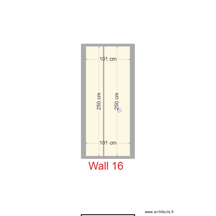 Wall 16. Plan de 0 pièce et 0 m2