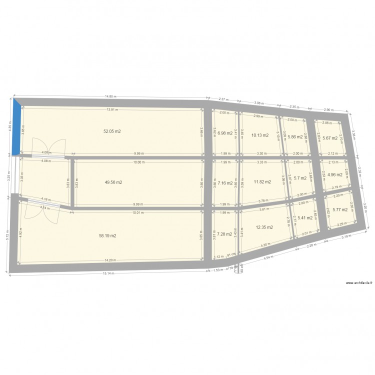 Division 3. Plan de 0 pièce et 0 m2