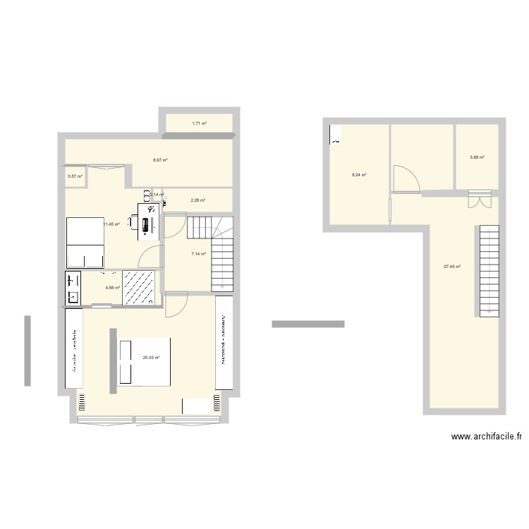 3 eme étage Final. Plan de 0 pièce et 0 m2