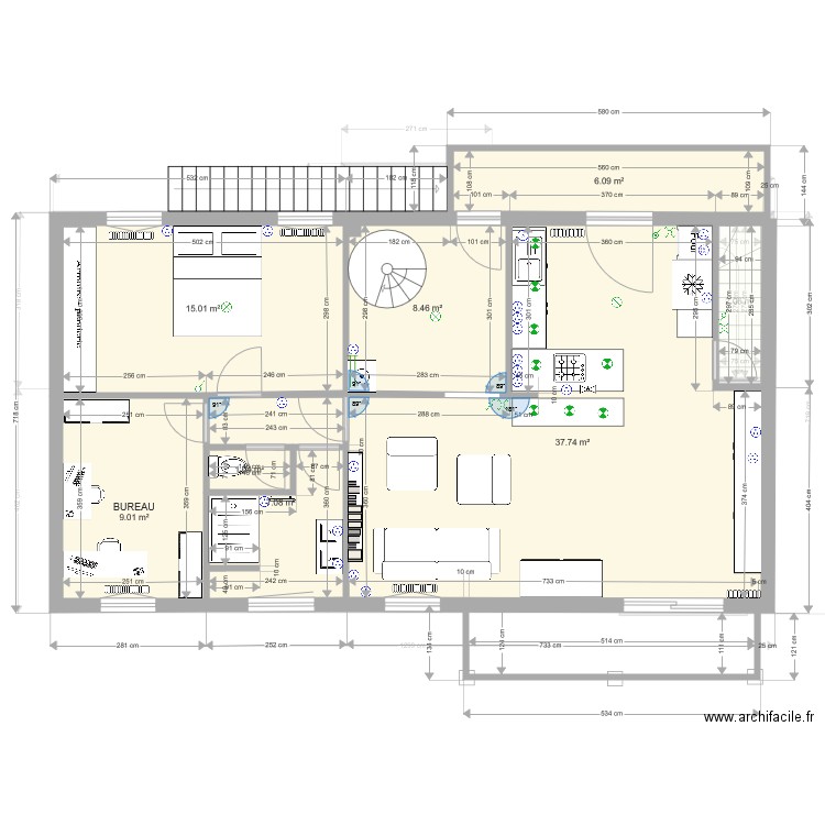 Villeneuve MODIF16. Plan de 0 pièce et 0 m2