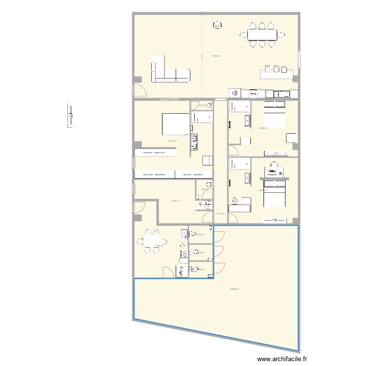 liffol etage projet1. Plan de 0 pièce et 0 m2