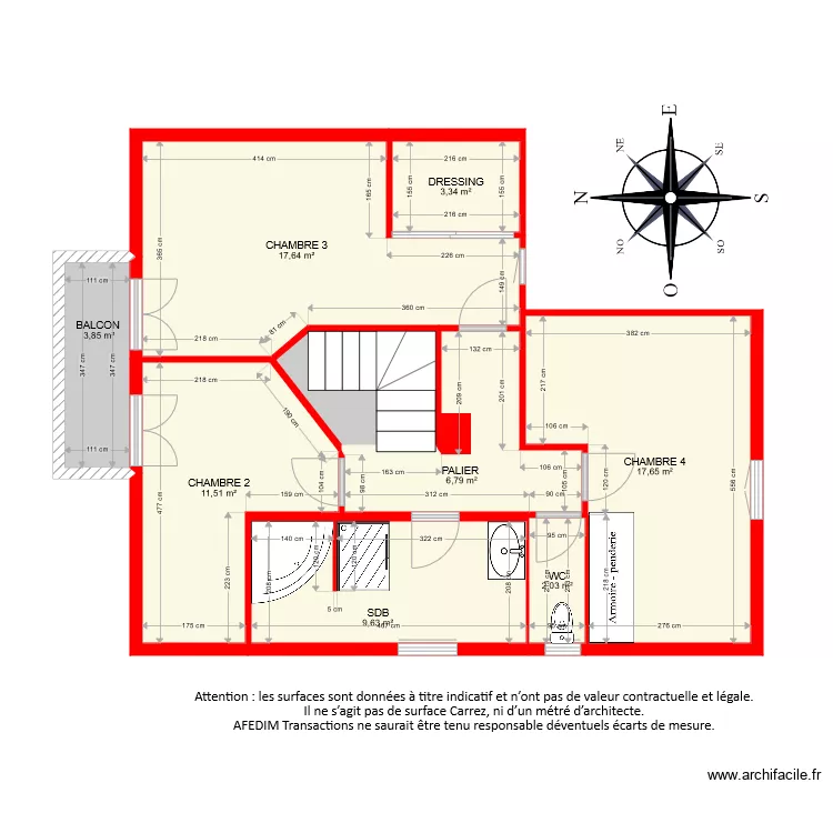 BI 6532 ETAGE. Plan de 