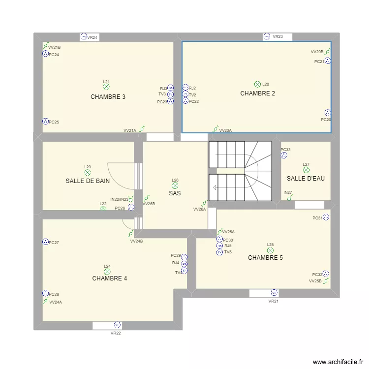 SEMSETTIN ATTALAY ETAGE. Plan de 