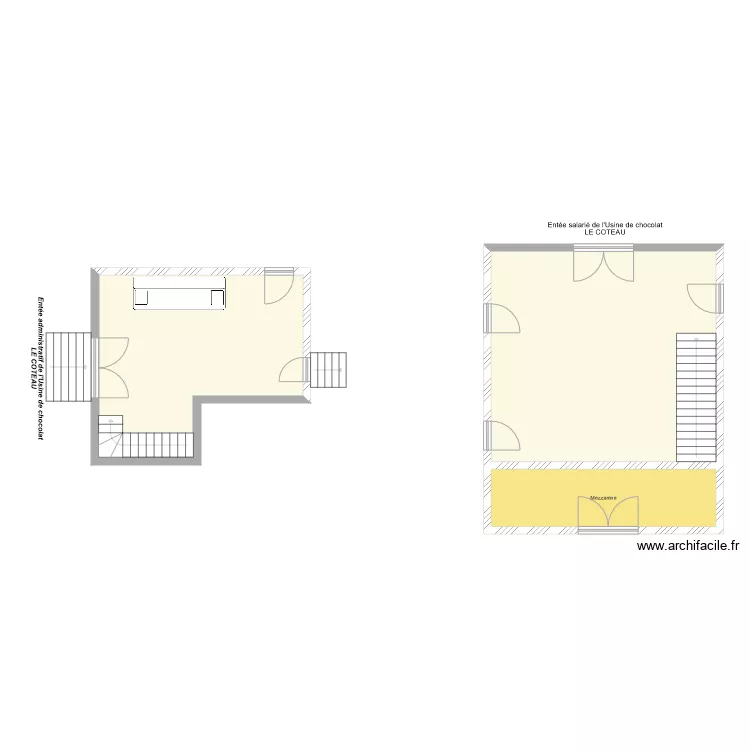 Revillon LE COTEAU. Plan de 