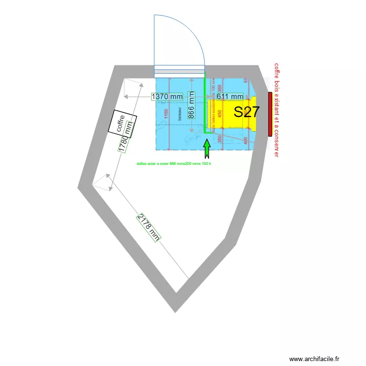 plan de masse projet s27 noiretable. Plan de 