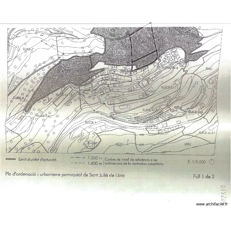 TERRENY LOAN PRAT DEL RIU. Plan de 