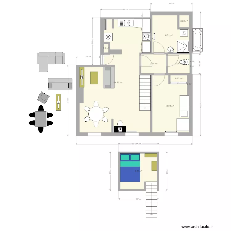 Neufchatel fromage. Plan de 