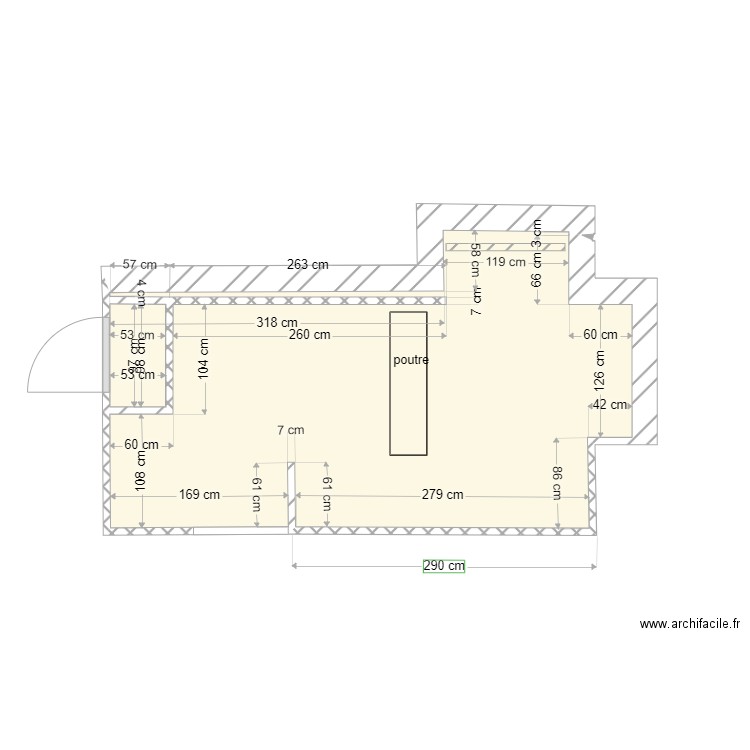 cuisine dimensions. Plan de 0 pièce et 0 m2