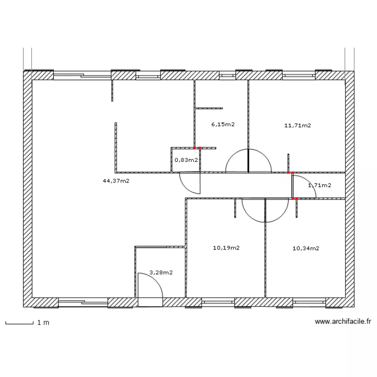 Implantation des prises et Interrupteurs. Plan de Implantation des prises et Interrupteurs. Plan de