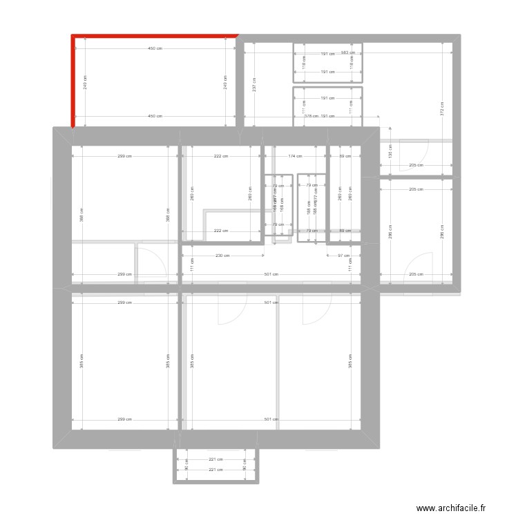 Villeret 286. Plan de 52 pièces et 428 m2