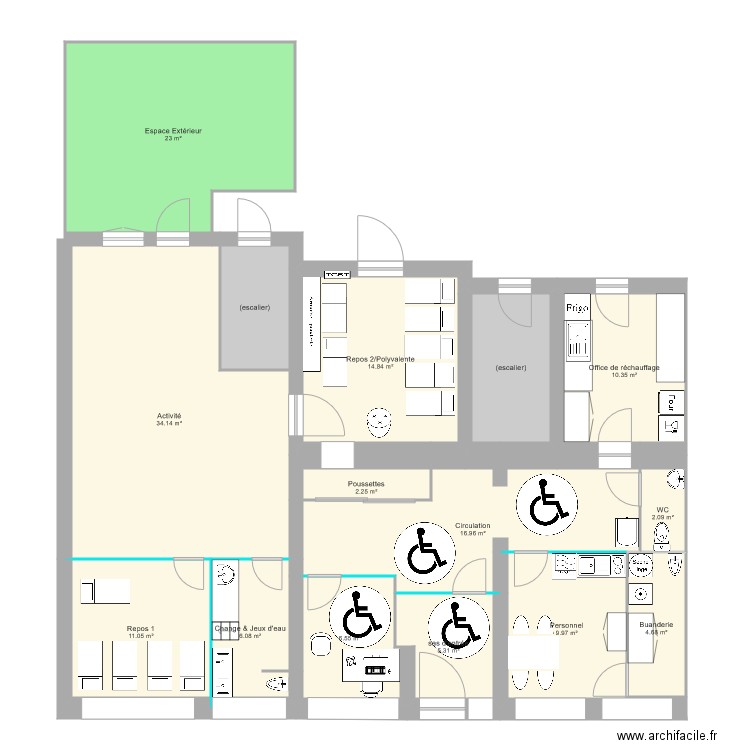 237 route de vienne VENISSIEUX creche V 220818. Plan de 0 pièce et 0 m2