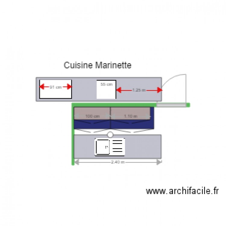 cuisine Marinette 2. Plan de 0 pièce et 0 m2