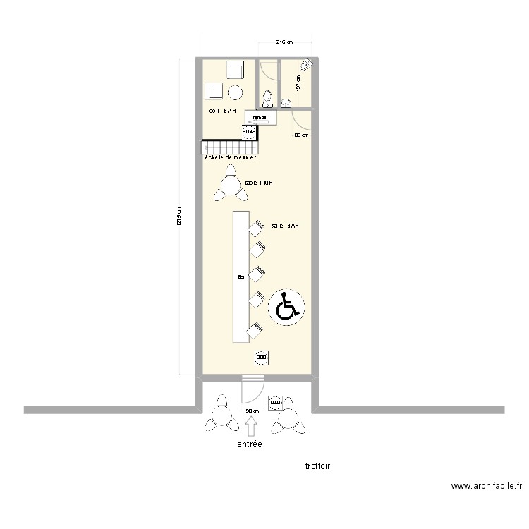 Les Koloc's. Plan de 4 pièces et 56 m2