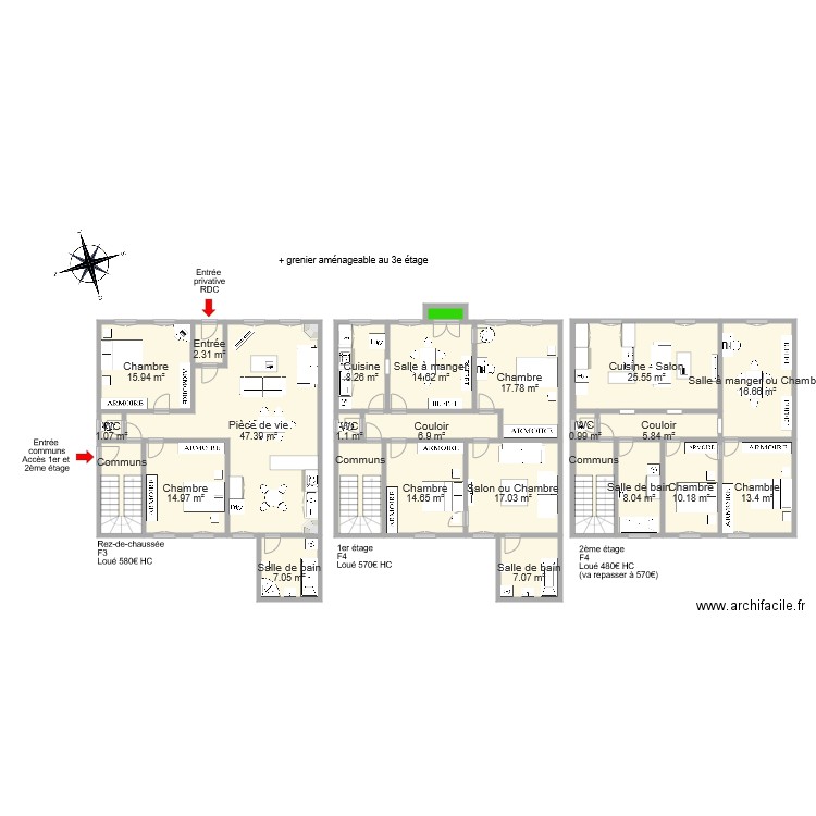 THOMAS IMMEUBLE. Plan de 0 pièce et 0 m2