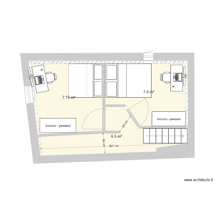 CHAMBRE 2  3 R2. Plan de 0 pièce et 0 m2