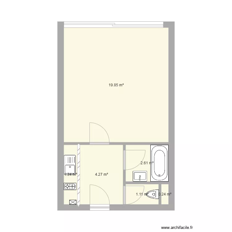 Maison. Plan de 