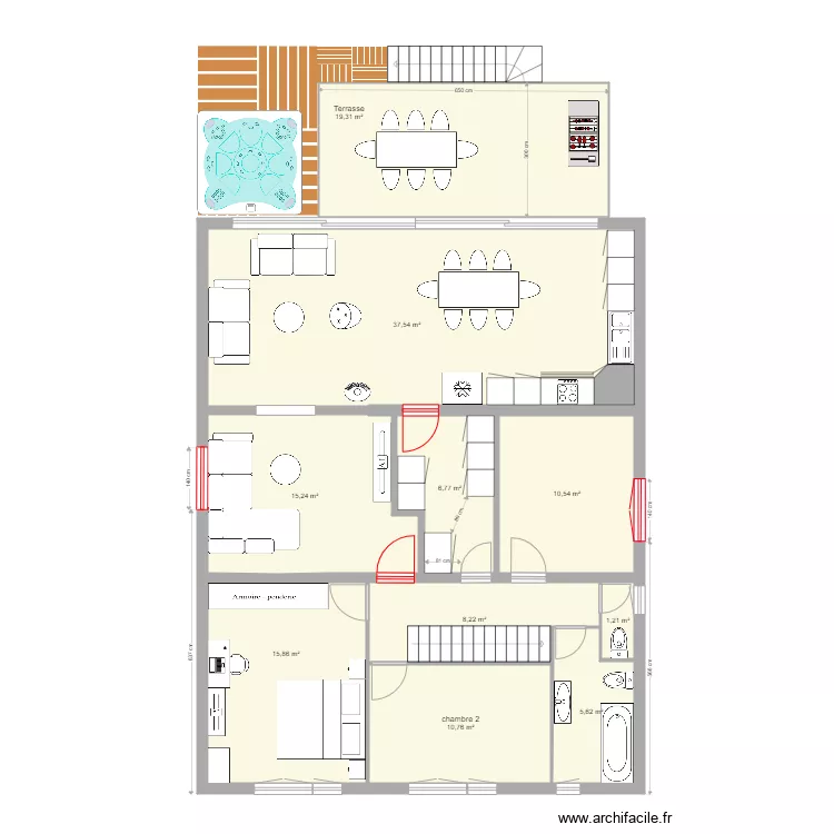Etage mésange aprés travaux v8. Plan de Etage mésange aprés travaux v8. Plan de