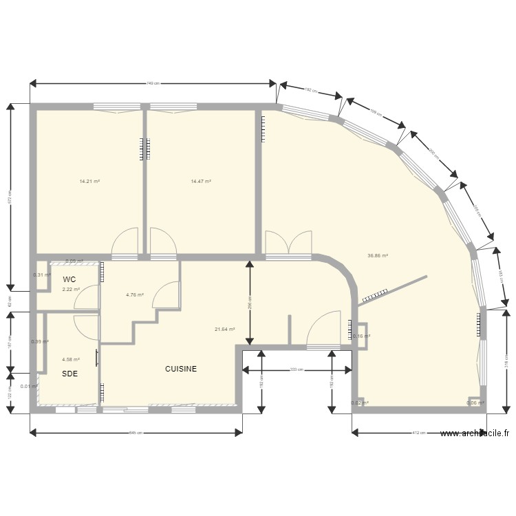 aurelien  mesure. Plan de 0 pièce et 0 m2