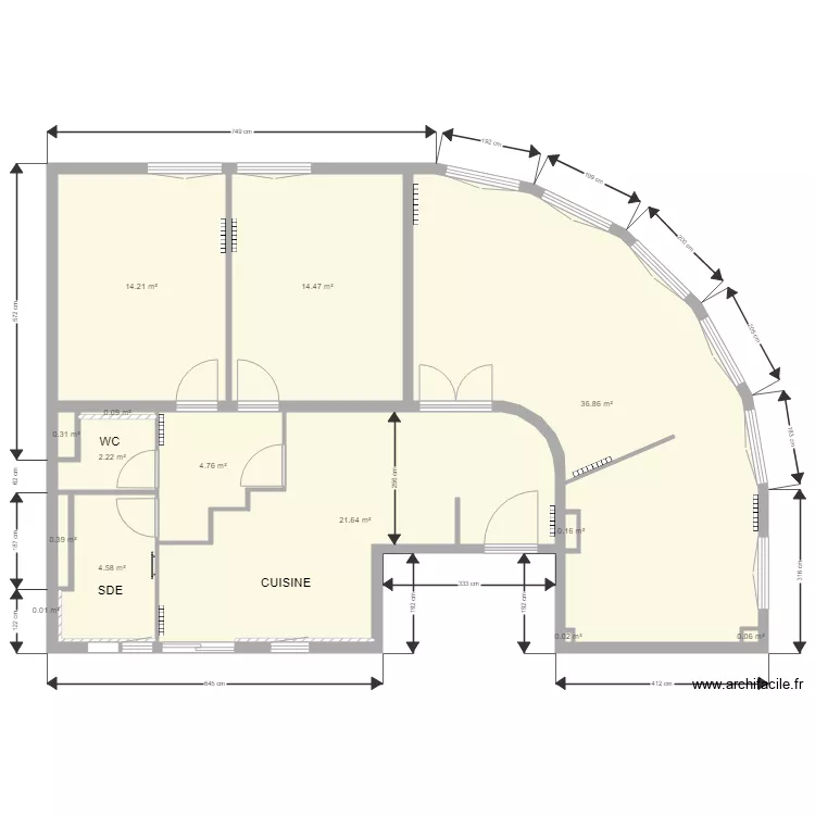 aurelien  mesure. Plan de 