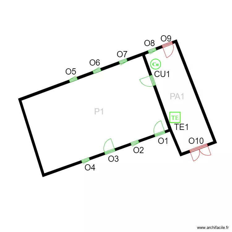 GR0010habitation. Plan de 