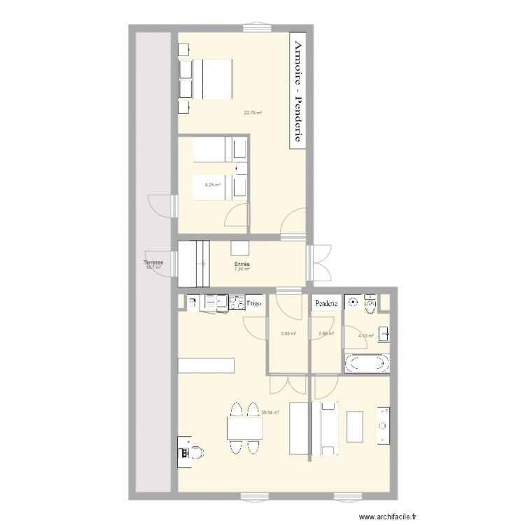 appartement c13. Plan de 0 pièce et 0 m2