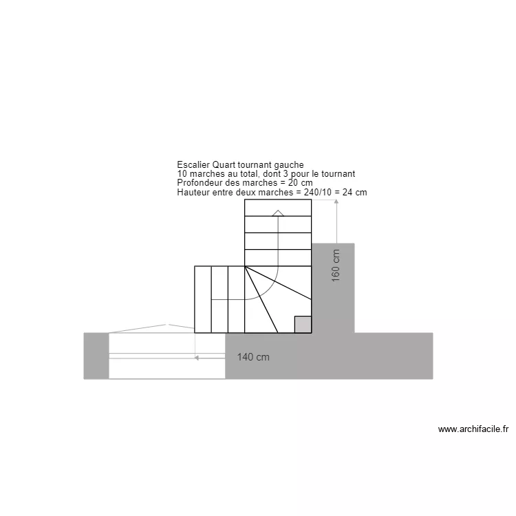 Bellecour Escalier Mezzanine. Plan de 